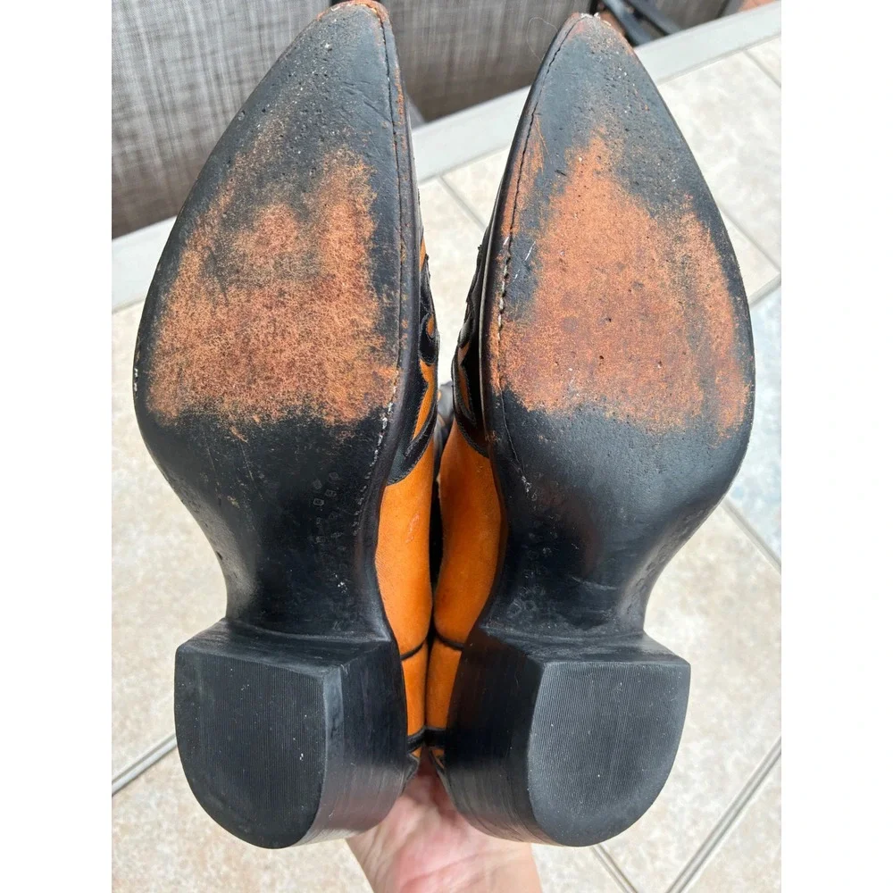 Stunning Handmade leather Cowboy Boots by The Stallion Boot & Belt Co.
